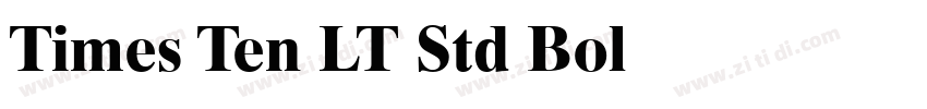 Times Ten LT Std Bol字体转换